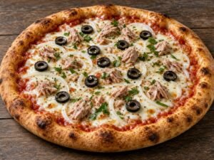 Atún pizza